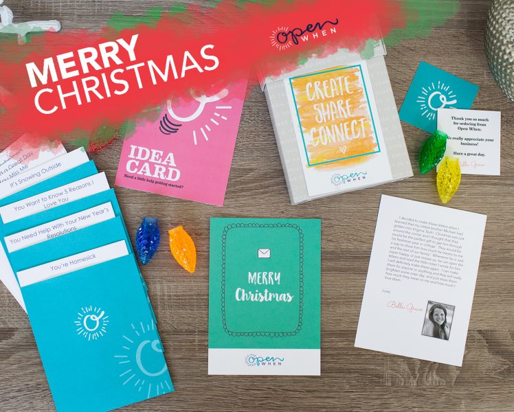 open when letters merry christmas gift pack