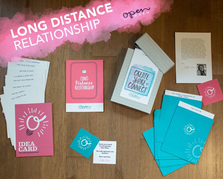 long distance relationship open when letters gift pack