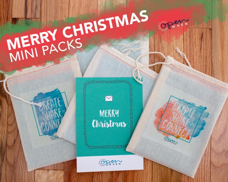 merry christmas open when letters gift pack