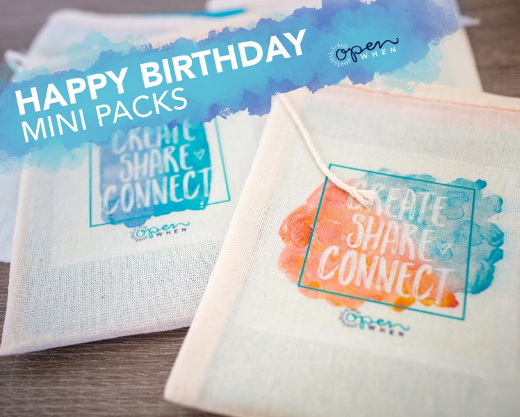 happy birthday open when letters gift pack
