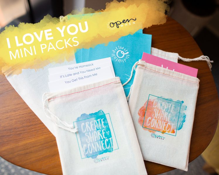 i love you open when letters gift pack